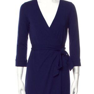 Diane Von Furstenberg Navy Wrap Dress